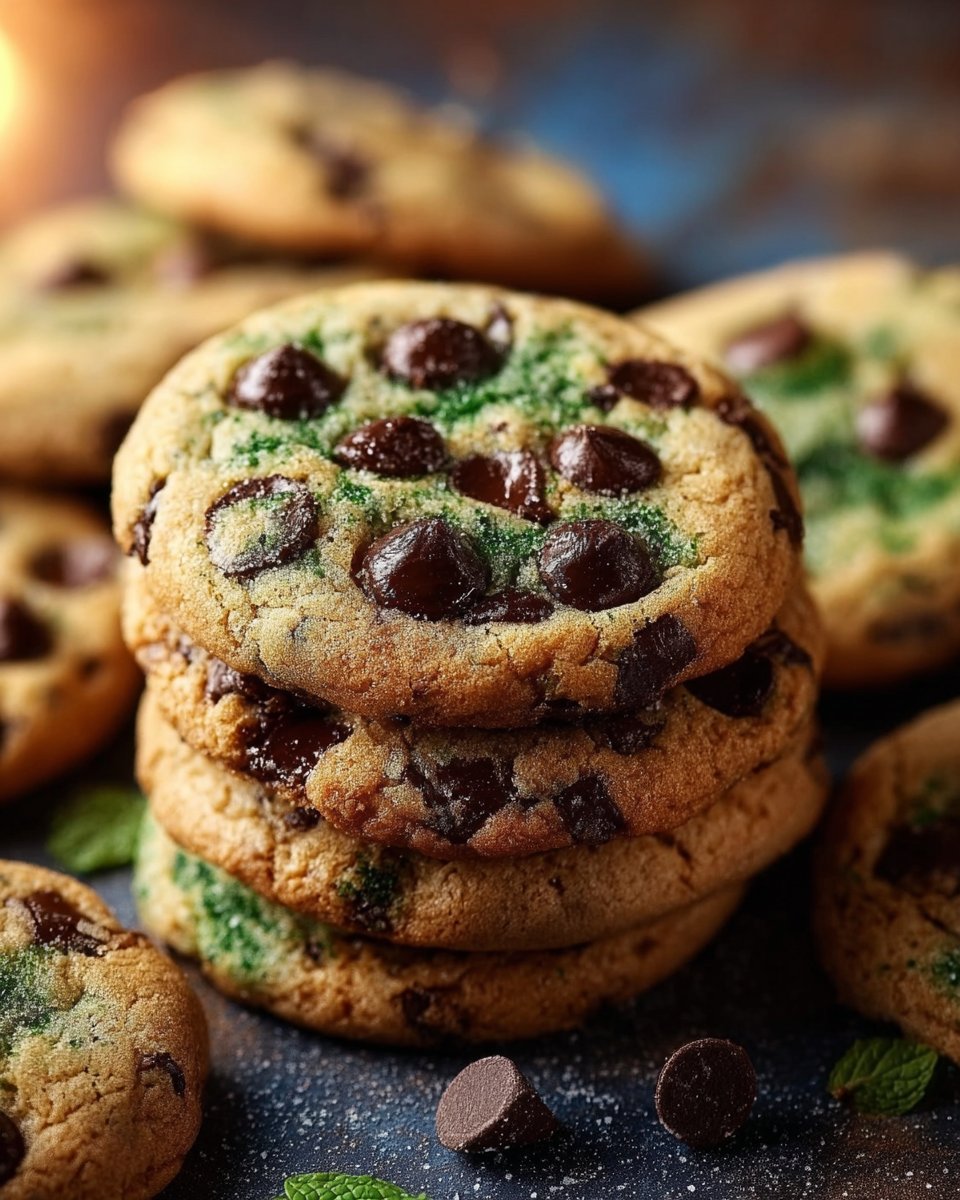 MINT CHOCOLATE CHIP COOKIES