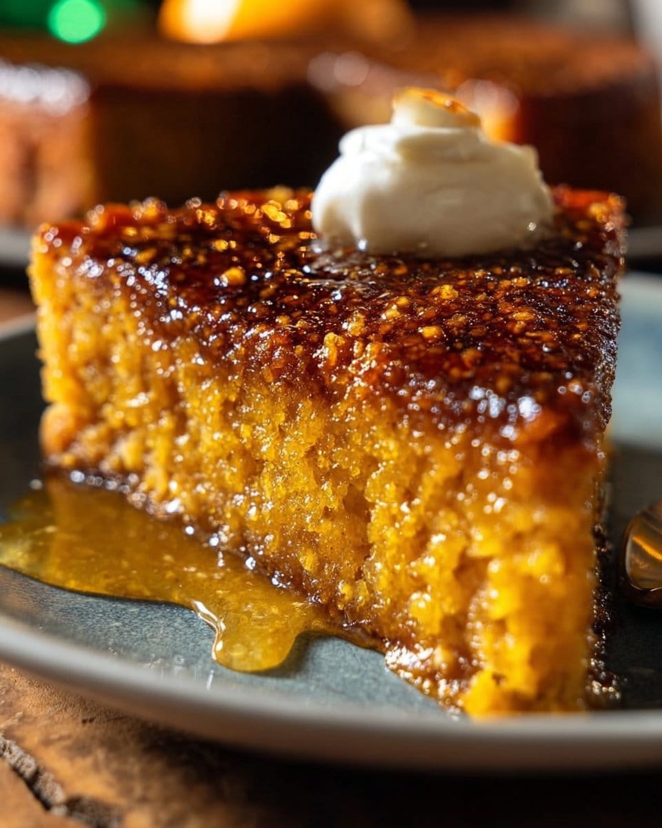 Pumpkin Crunch Crème Brûlée Cake