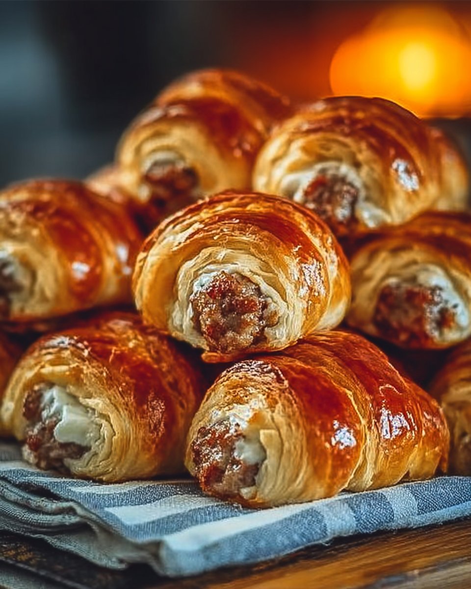 Baked Sausage Cream Cheese Crescents for Ultimate Comfort Snack