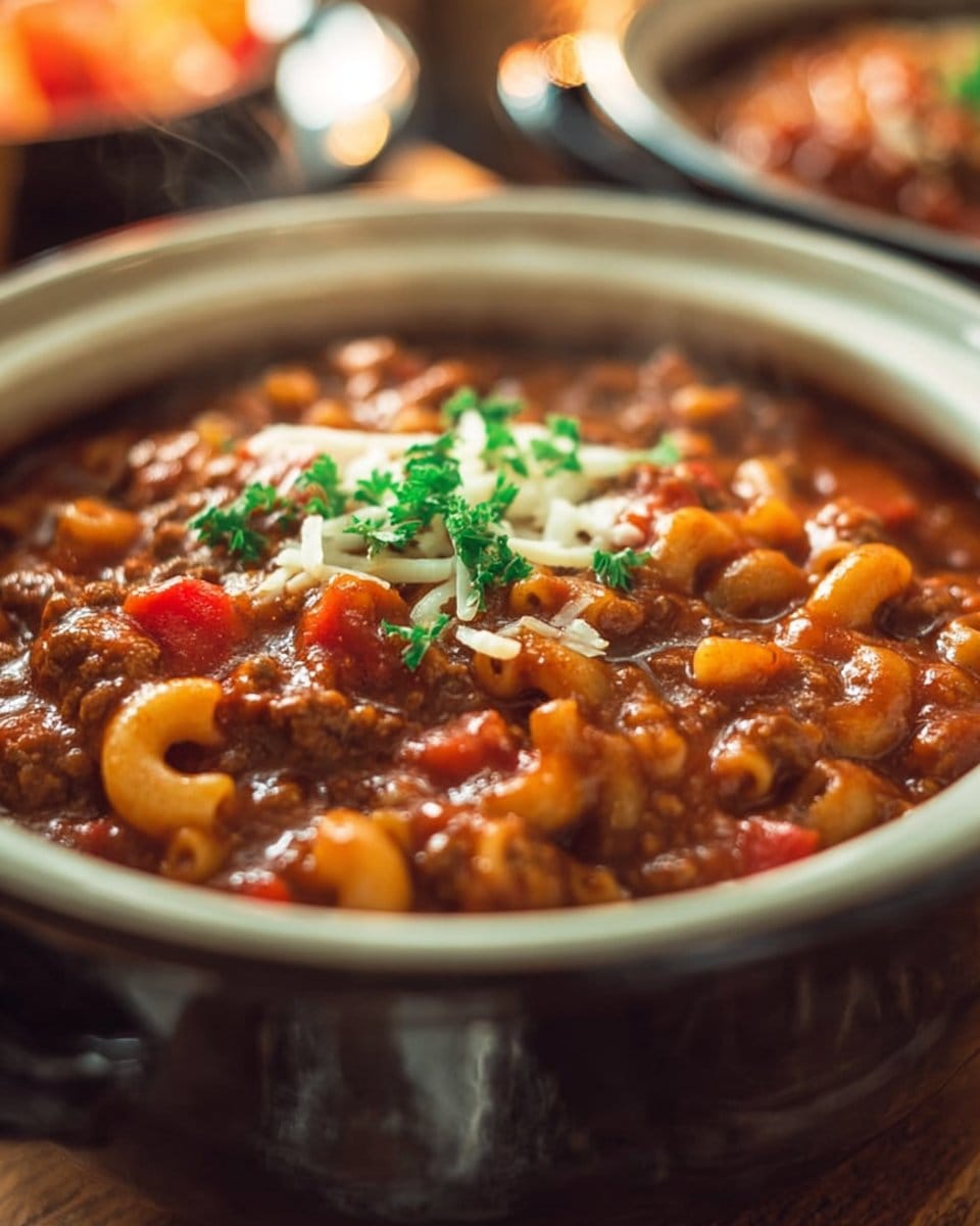 One Pot Mac Chili