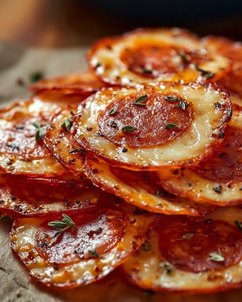 Pepperoni Cheese Crisps: Your Crunchy Keto Snack Solution