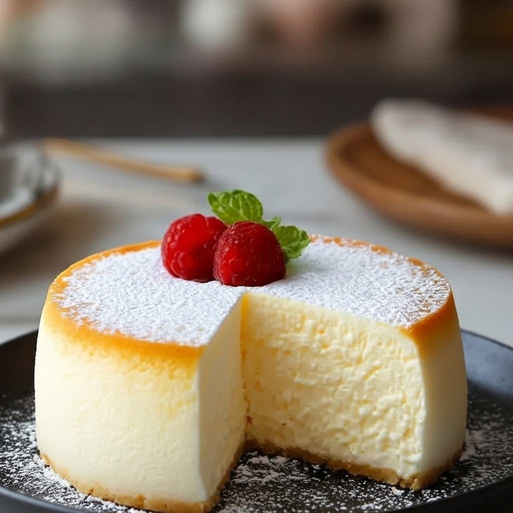 Fluffy Japanese Cotton Cheesecake That Melts in Your Mouth