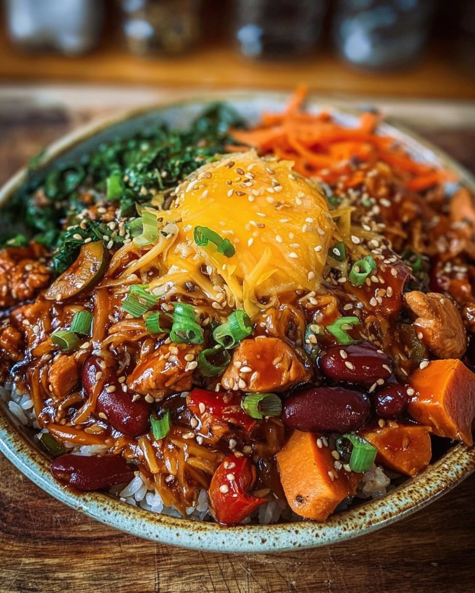 Flavor-Packed Chicken & Sweet Potato Rice Bowl