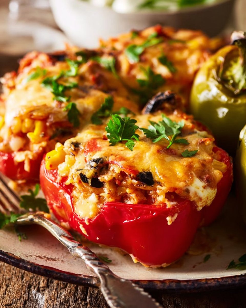 Cheesy Stuffed Pepper Casserole