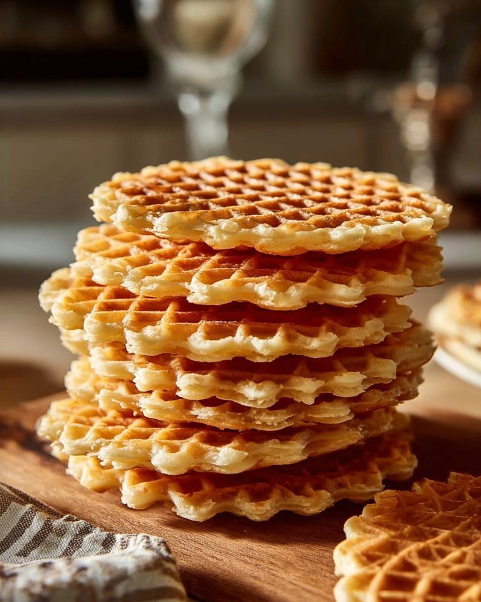 Light and Crispy Italian Pizzelle Cookies