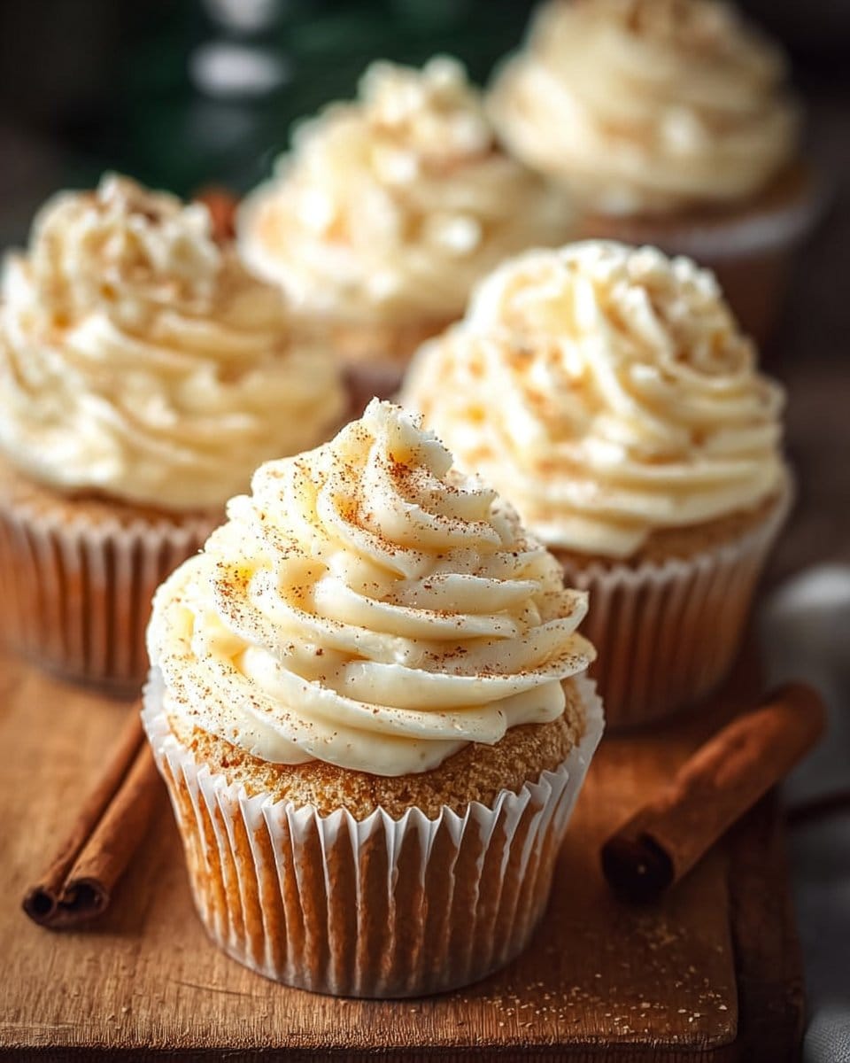 Easy Eggnog Cupcakes