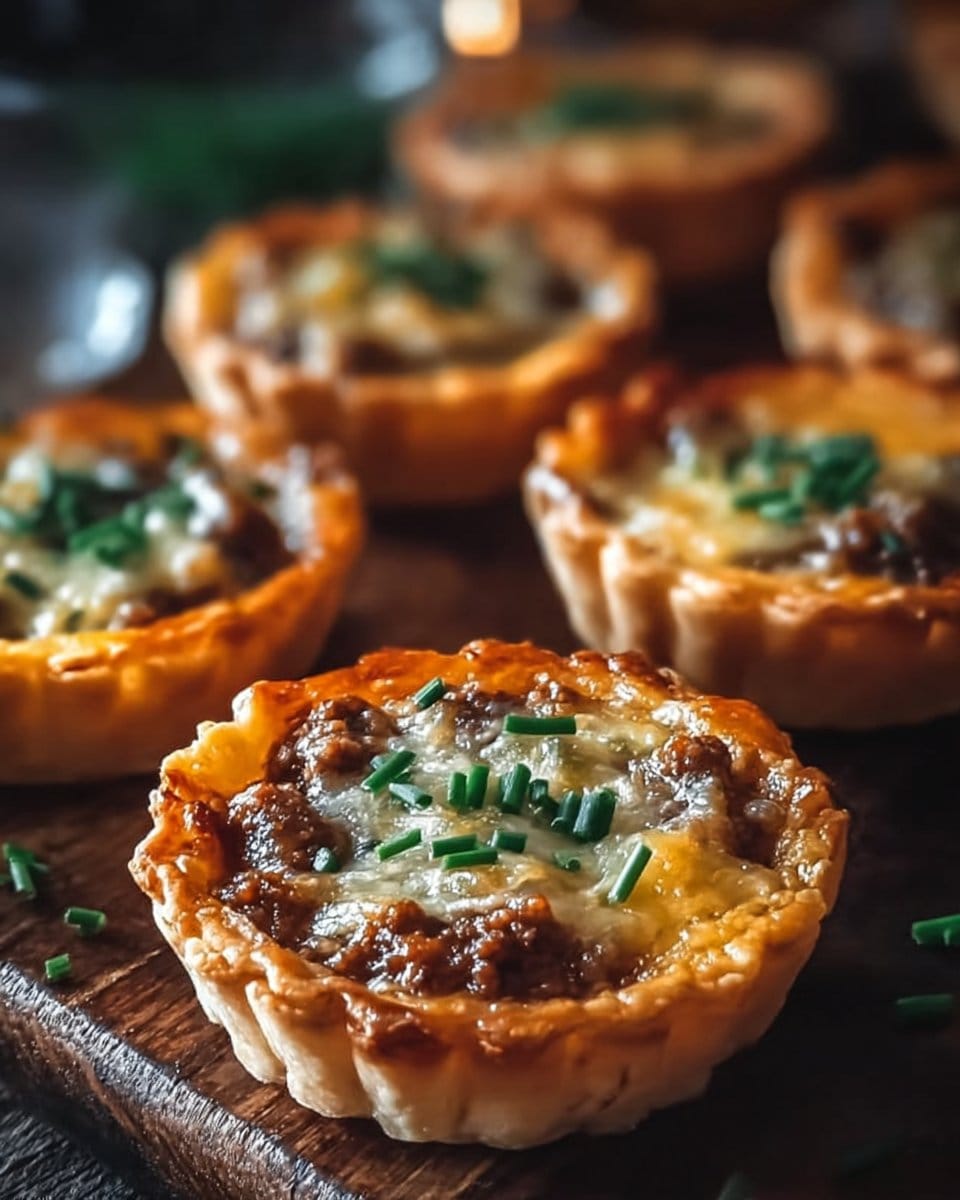Savory Beef and Cheddar Tartlets with Chives for a Cozy Bite