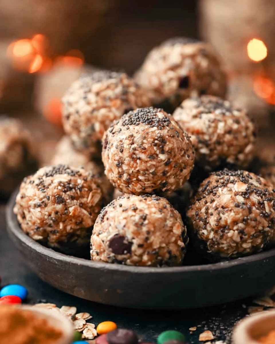 Chia Oatmeal Energy Balls