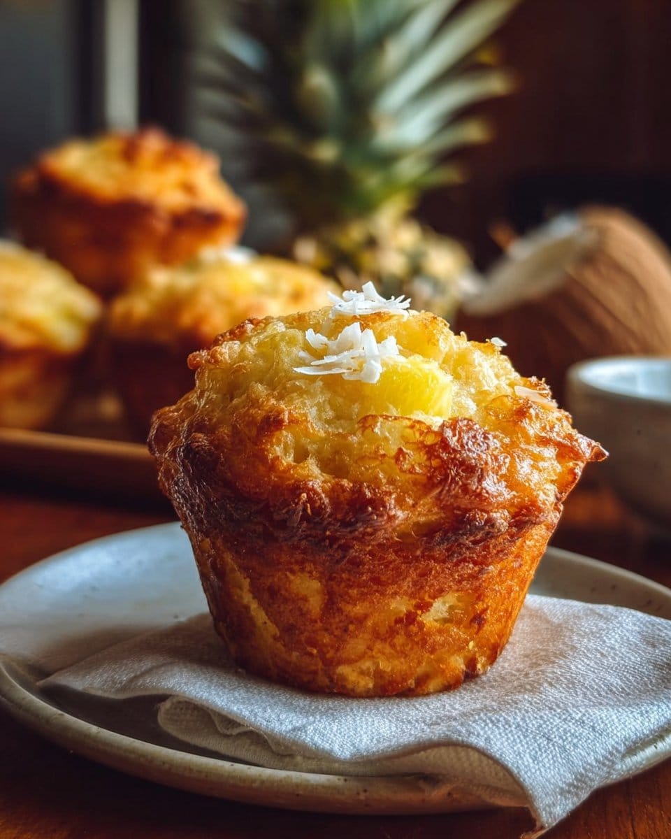 Cottage Cheese Pineapple & Coconut Muffins
