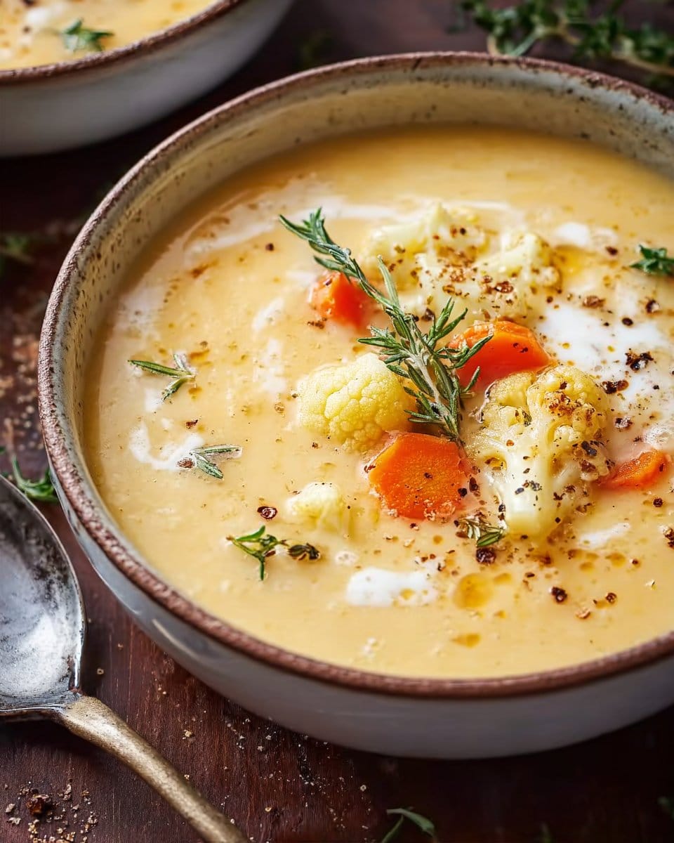 Creamy Cauliflower Carrot Soup for Cozy Comfort Nights