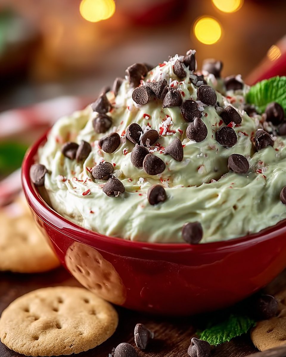 Creamy Peppermint Chocolate Chip Dessert Dip for Easy Holiday Joy