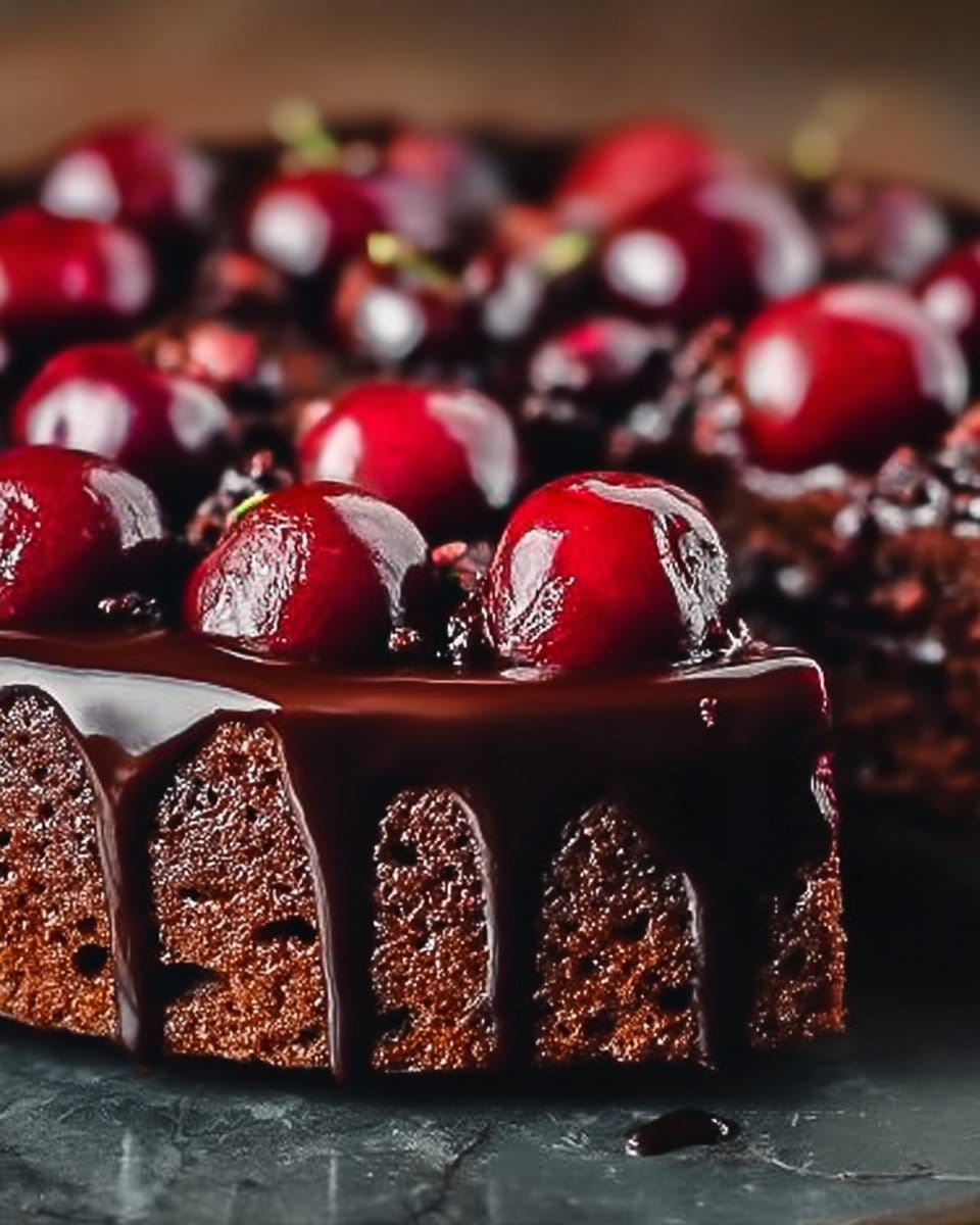 Chocolate Cherry Upside Down Cake That Will Steal Your Heart