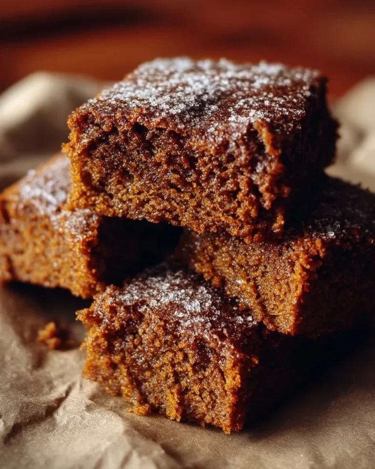 Delicious chewy gingerbread bars topped with icing and festive decorations