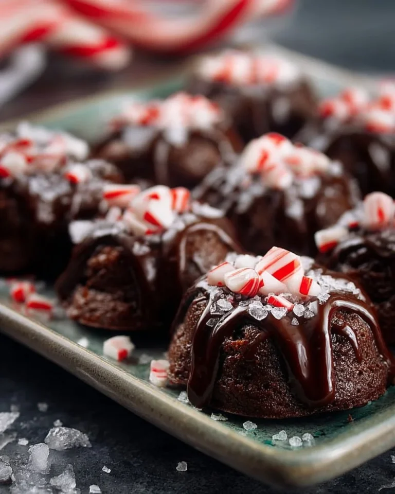 Delicious Chocolate Peppermint Blossoms cookies with mint and chocolate flavors