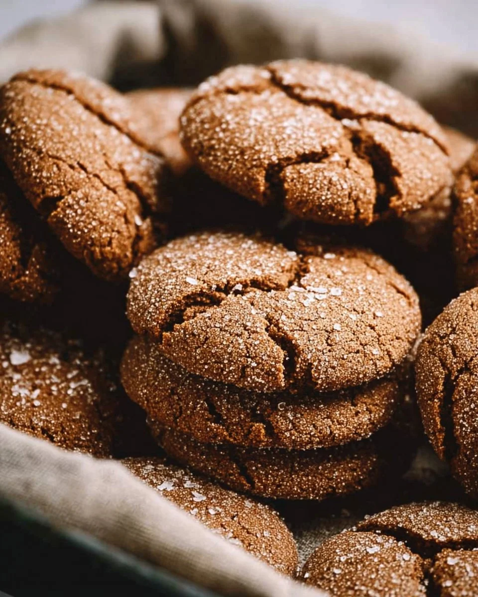 Freshly baked classic chewy gingerbread cookies with festive decorations