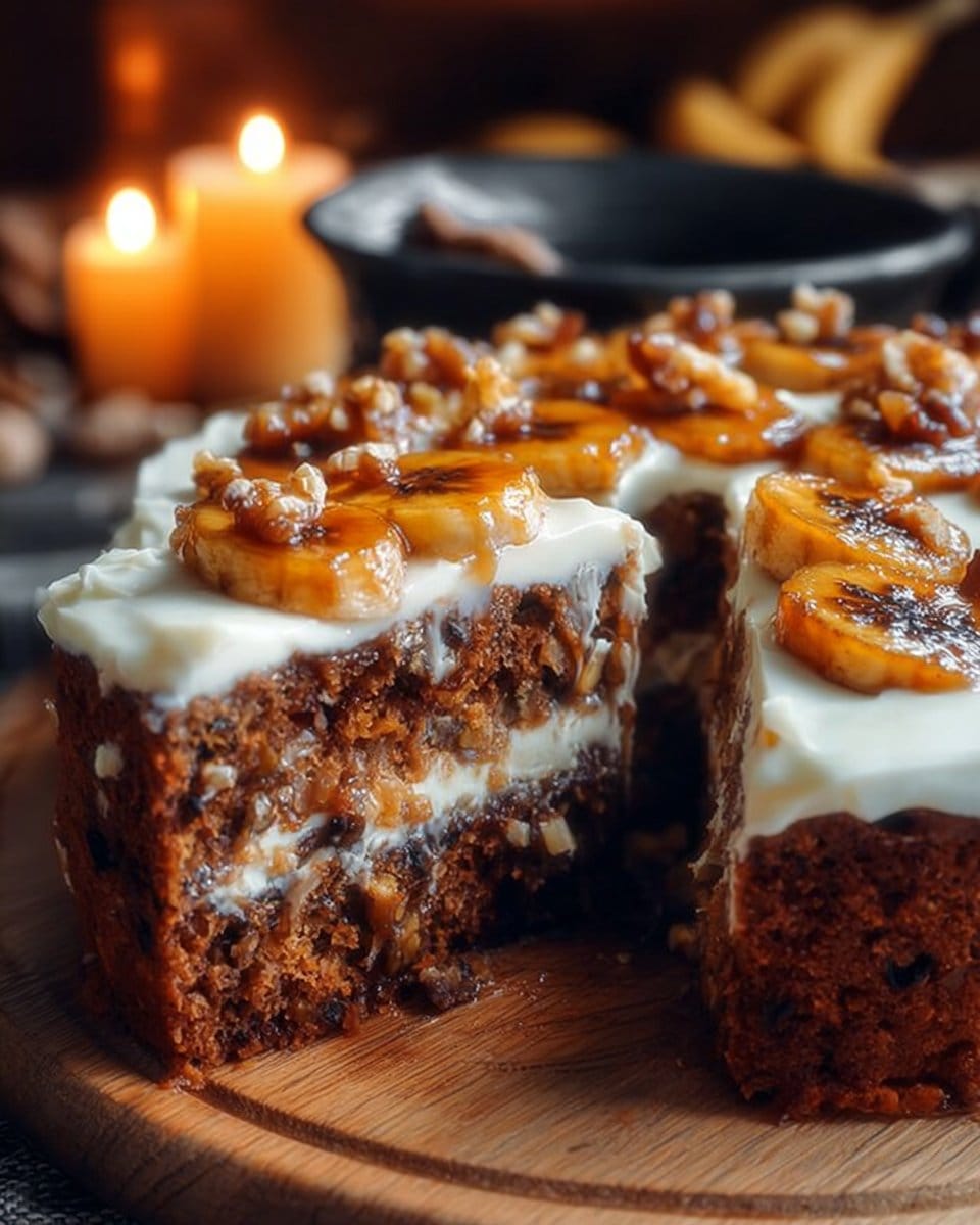 Caramelized Banana Carrot Cake: Moist, Sweet, and Healthy Delight