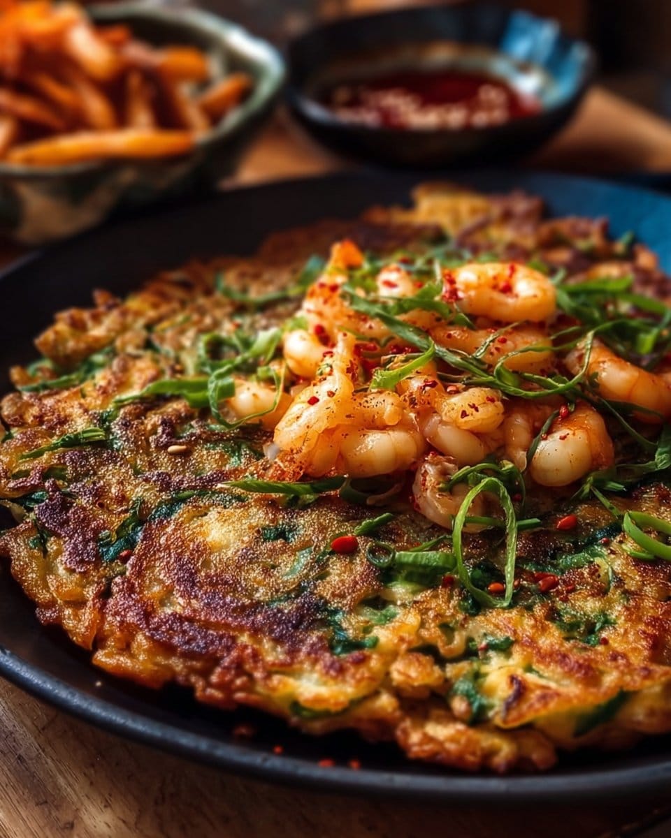 Spicy Korean Seafood Pancake: A Crispy Must-Try Delight