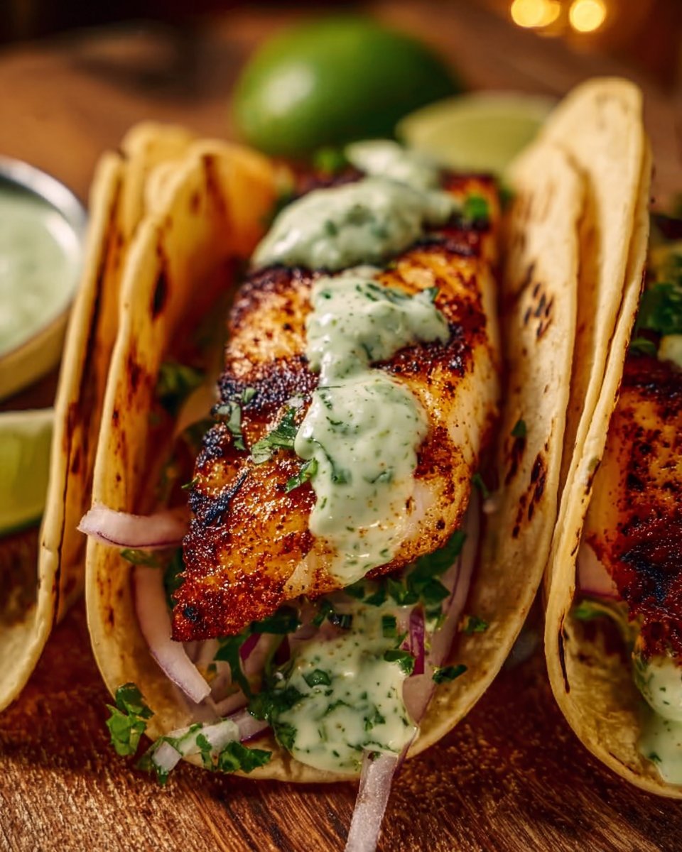 Flavor-Packed Grilled Fish Tacos with Cilantro-Lime Mayo
