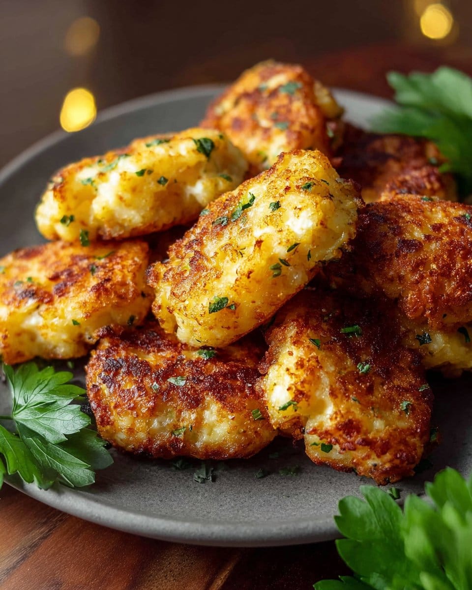 Cottage Cheese Cauliflower Tots SO CRISPY