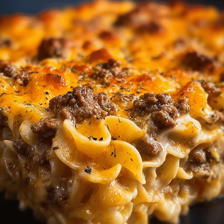 Sour Cream Beef Noodle Casserole