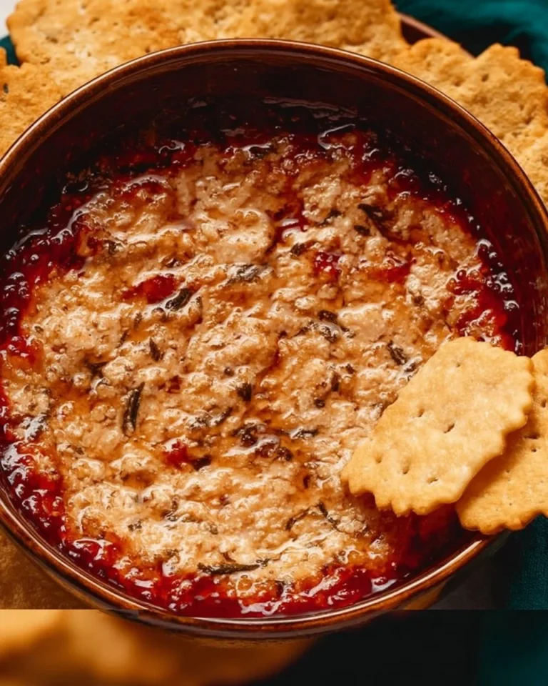 Bowl of Marry Me Dip served with tortilla chips and vegetables