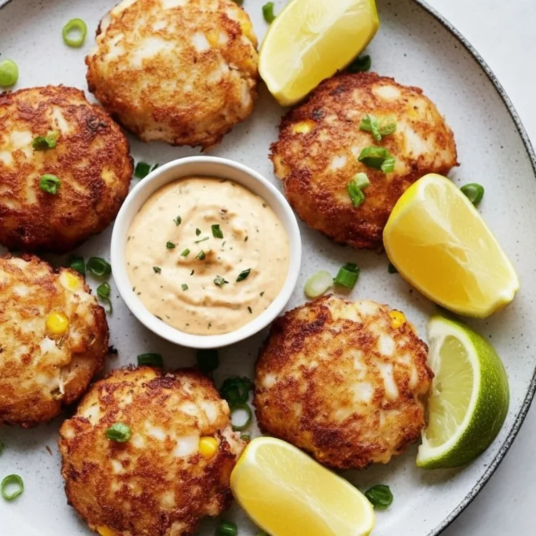 Delicious homemade crab cakes served with a tangy sauce on a rustic plate.