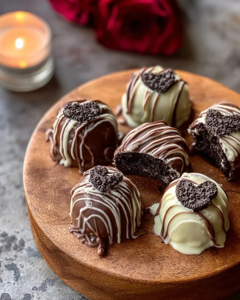 Delicious Oreo Cheesecake Truffles with crushed Oreos and creamy filling