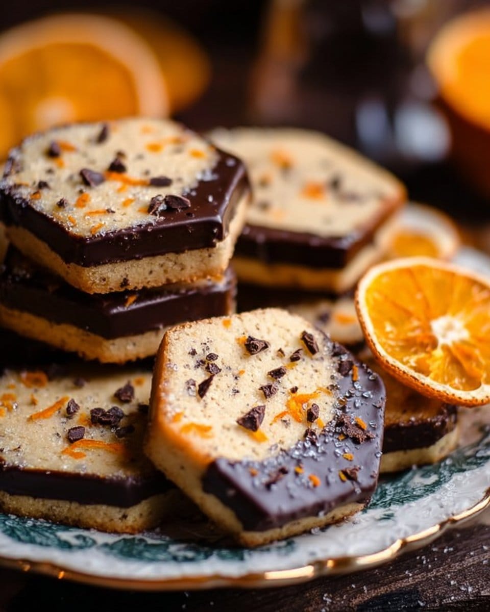 Melt-in-Your-Mouth Chocolate Orange Shortbread Cookies