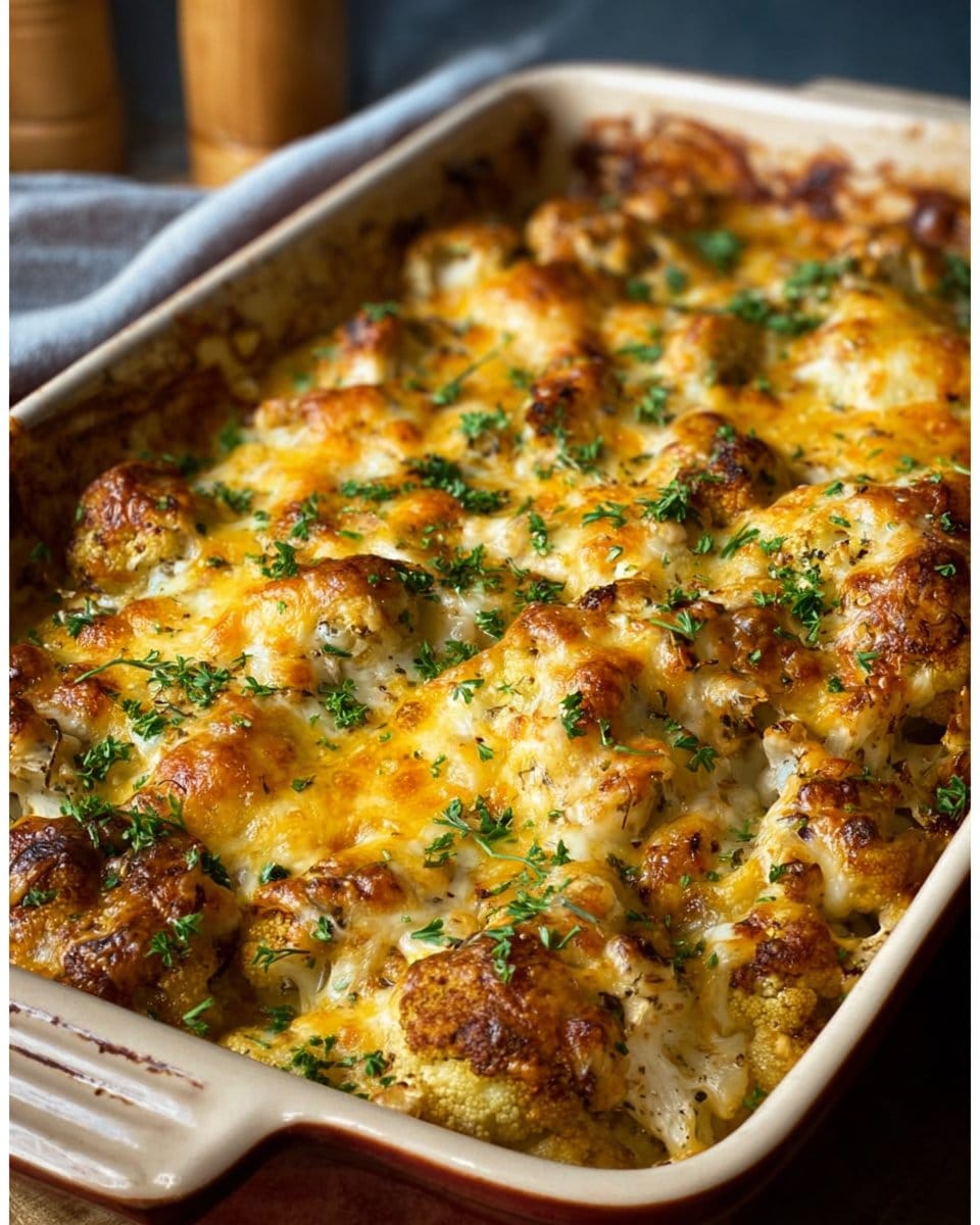Cheesy Chicken Cauliflower Bake Recipe (Casserole)
