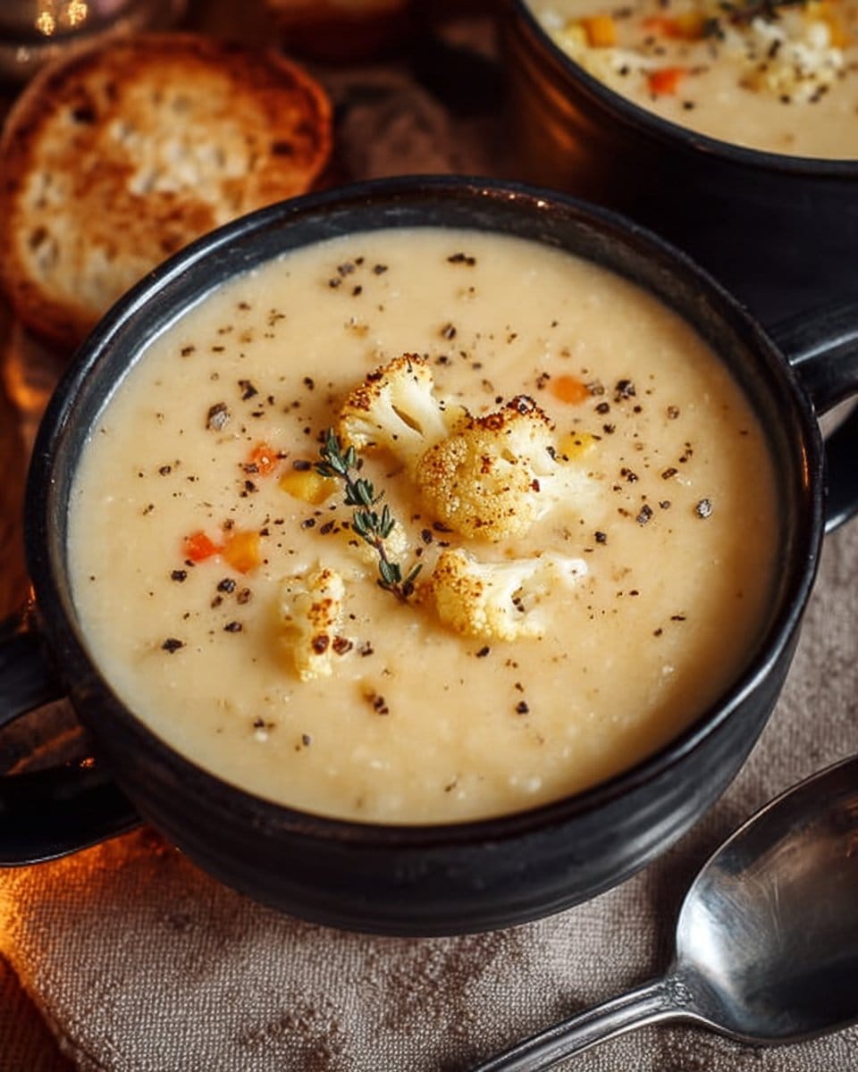 Creamy Roasted Vegan Cauliflower Soup for Cozy Nights