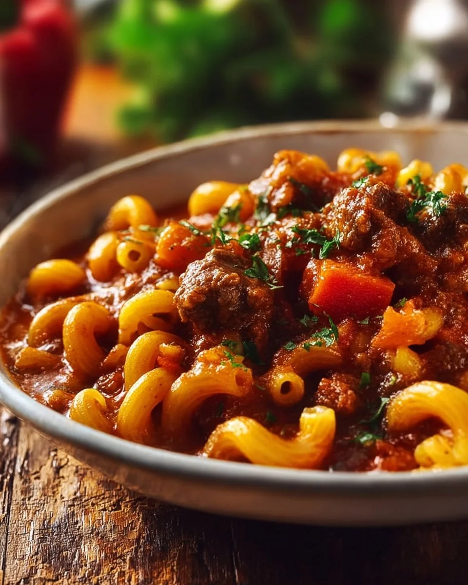 Beefy American Goulash