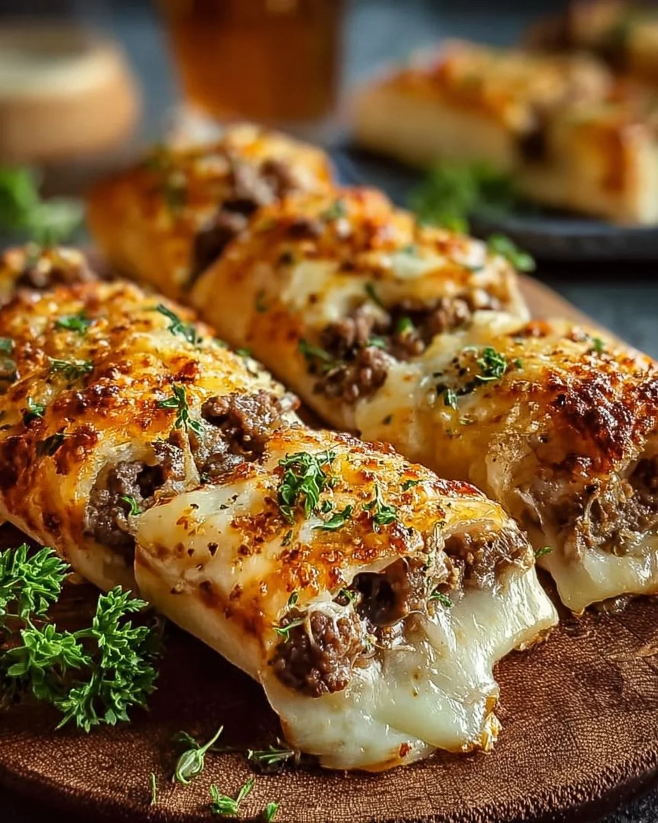 Philly Cheesesteak Stuffed Cheesy Breadsticks